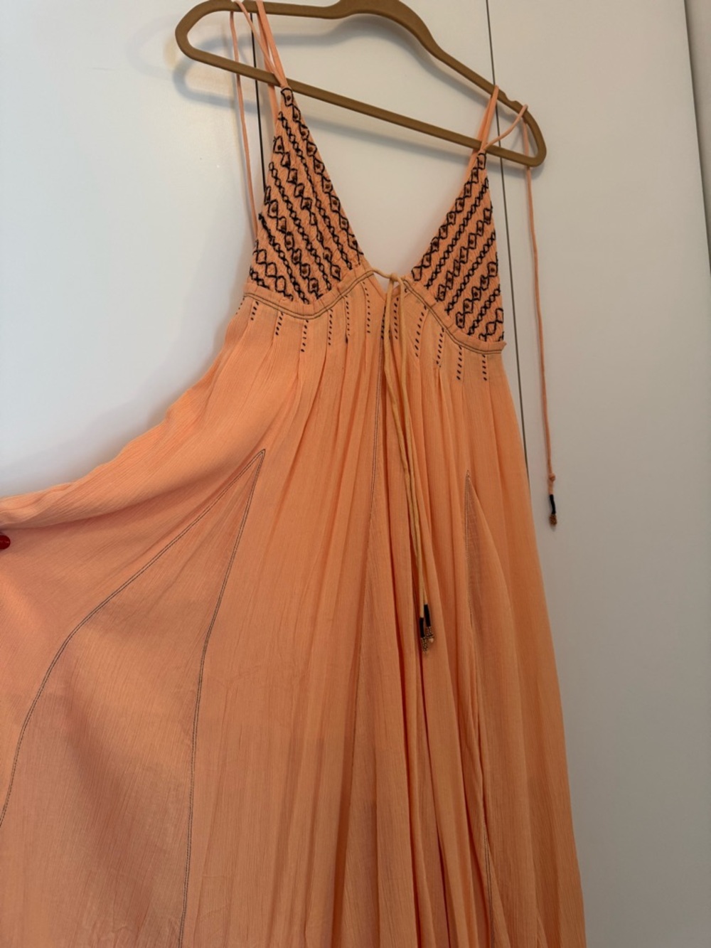 Free People Peach Maxi Dress